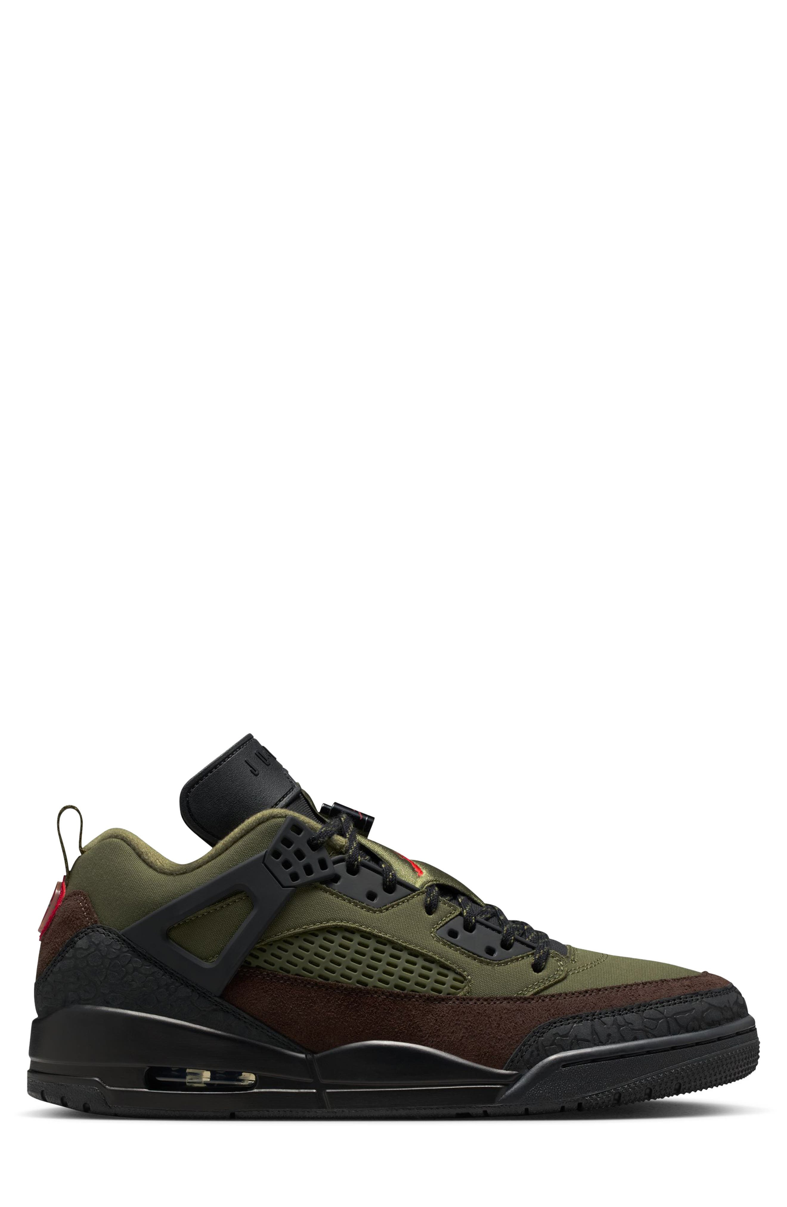 Jordan Spizike Low Sneaker in Medium Olive/University Red at Nordstrom - 2