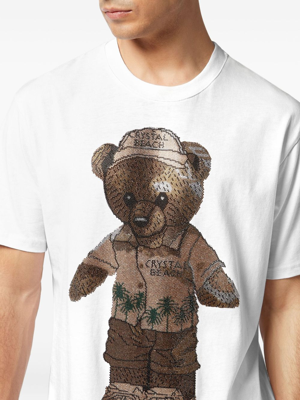 crystal teddy bear T-shirt - 5
