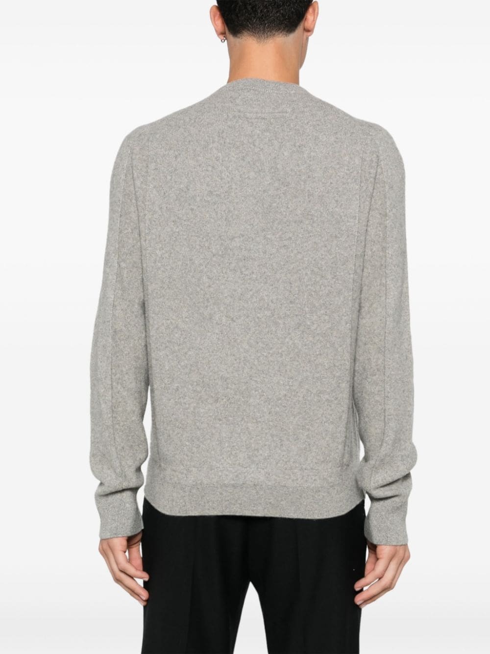 panelled-design sweater - 4