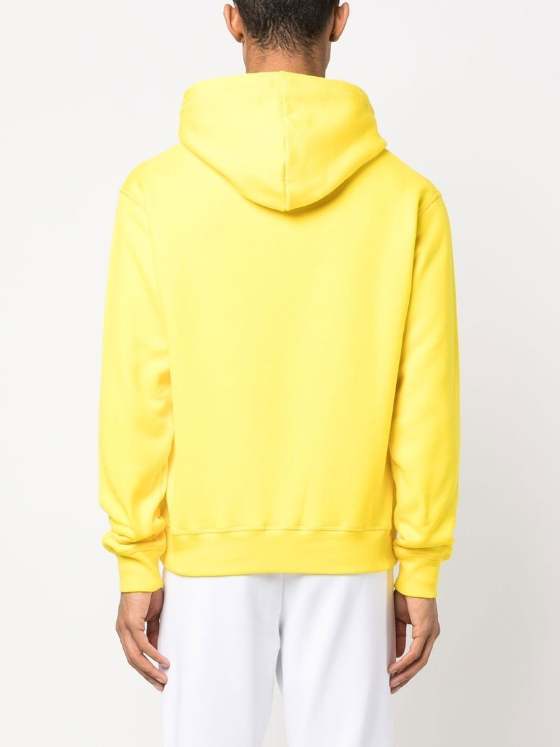 logo-print cotton hoodie 4
