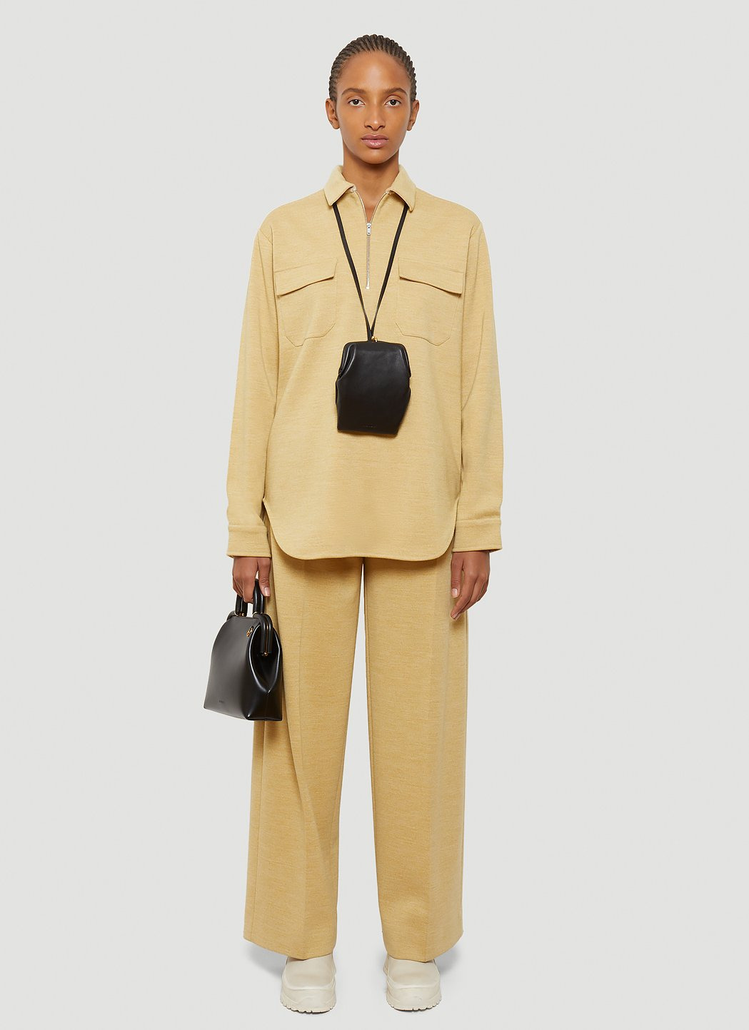 Jil Sander Women Half-Zip Shirt - 2