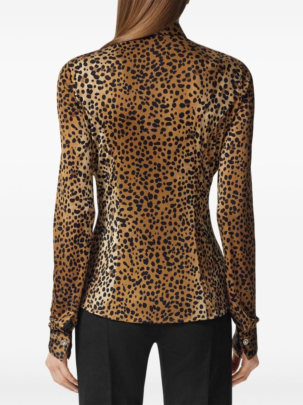 leopard-print shirt - 4