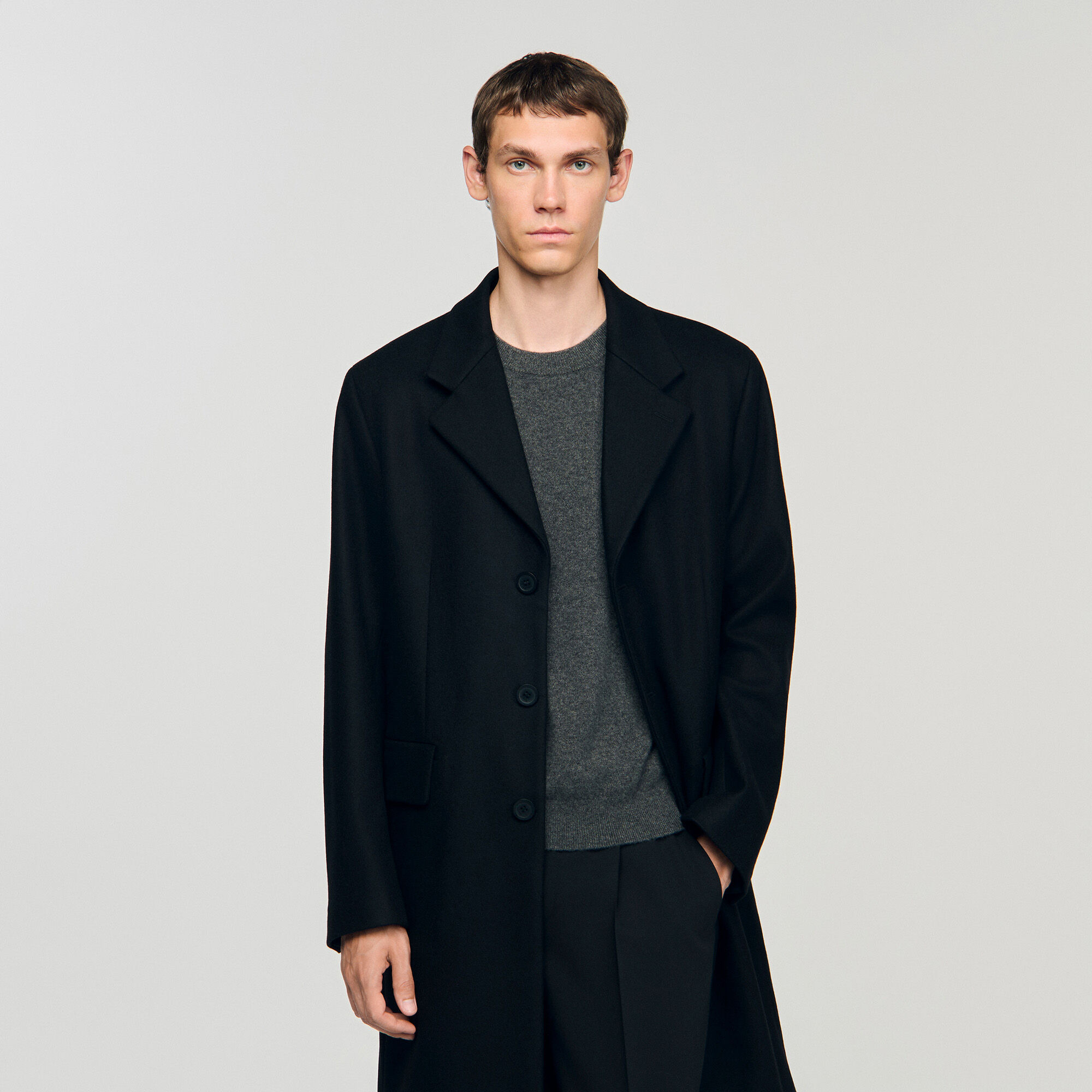 WOOL AND CASHMERE COAT - 4