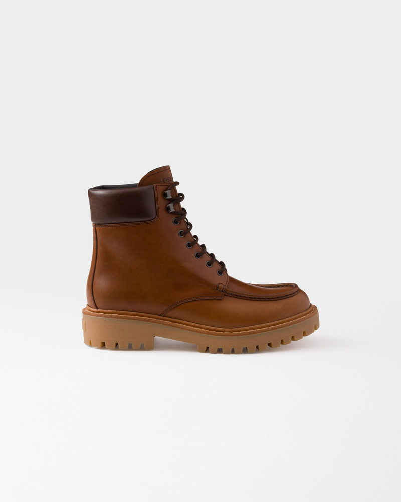 Prada Leather work boots outlook
