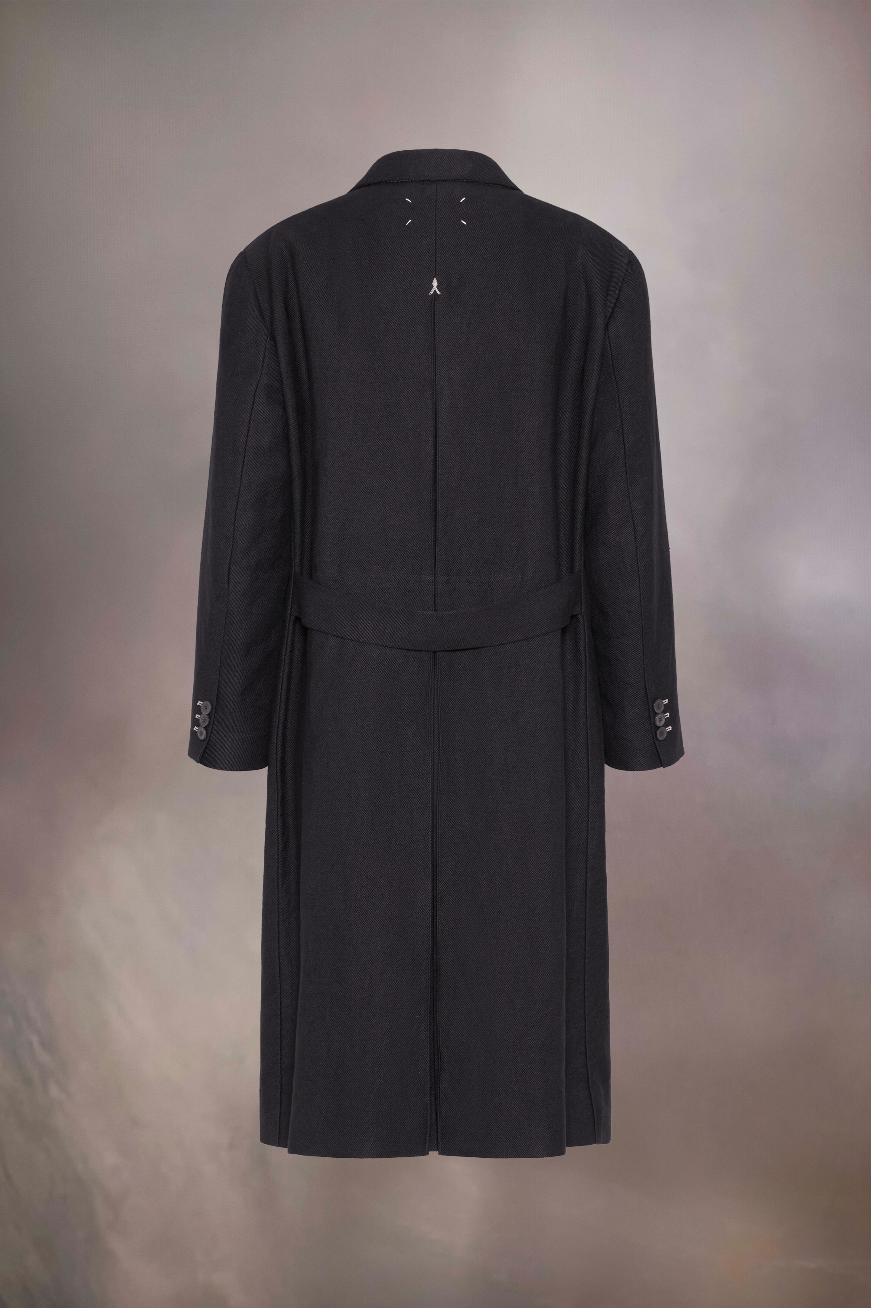 Woven long coat - 3