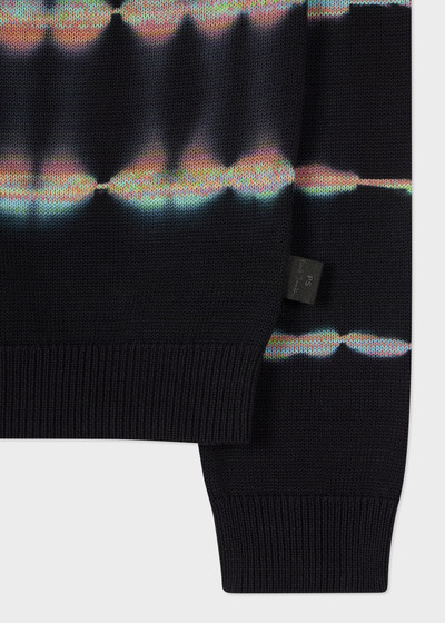 Paul Smith Black Shibori Stripe Cotton Sweater outlook