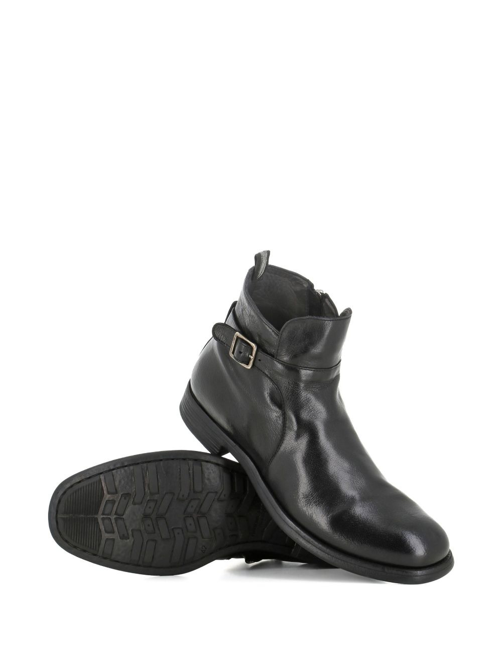 buckle zip boots - 5