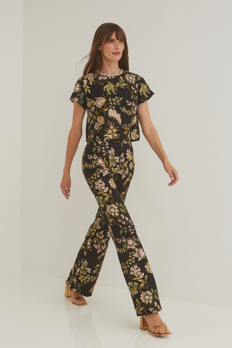 Josephine Pant The Best Fitting Pant In A Sophisticated Floral Print 3