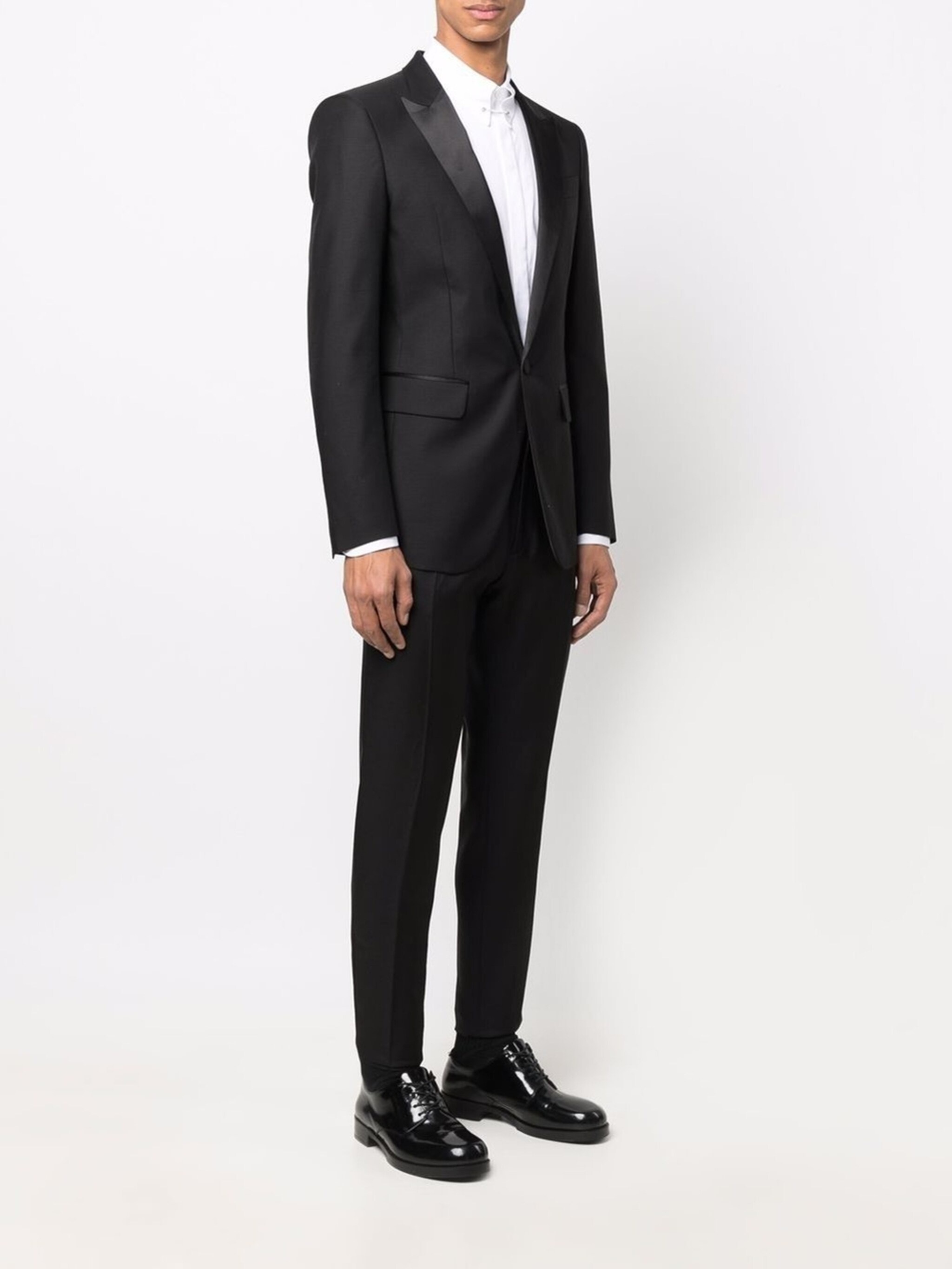 slim single-breasted suit - 3
