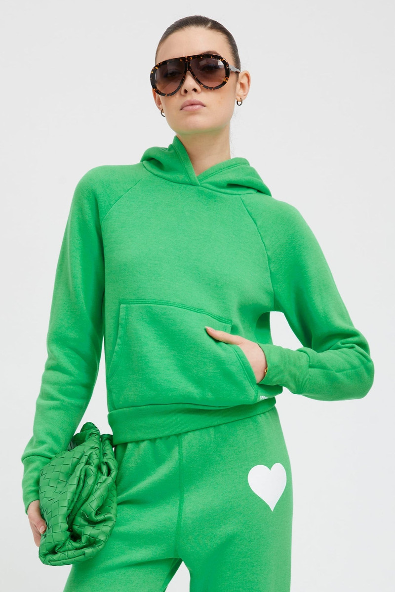 BRIGHT GREEN SHRUNKEN HOODIE 1