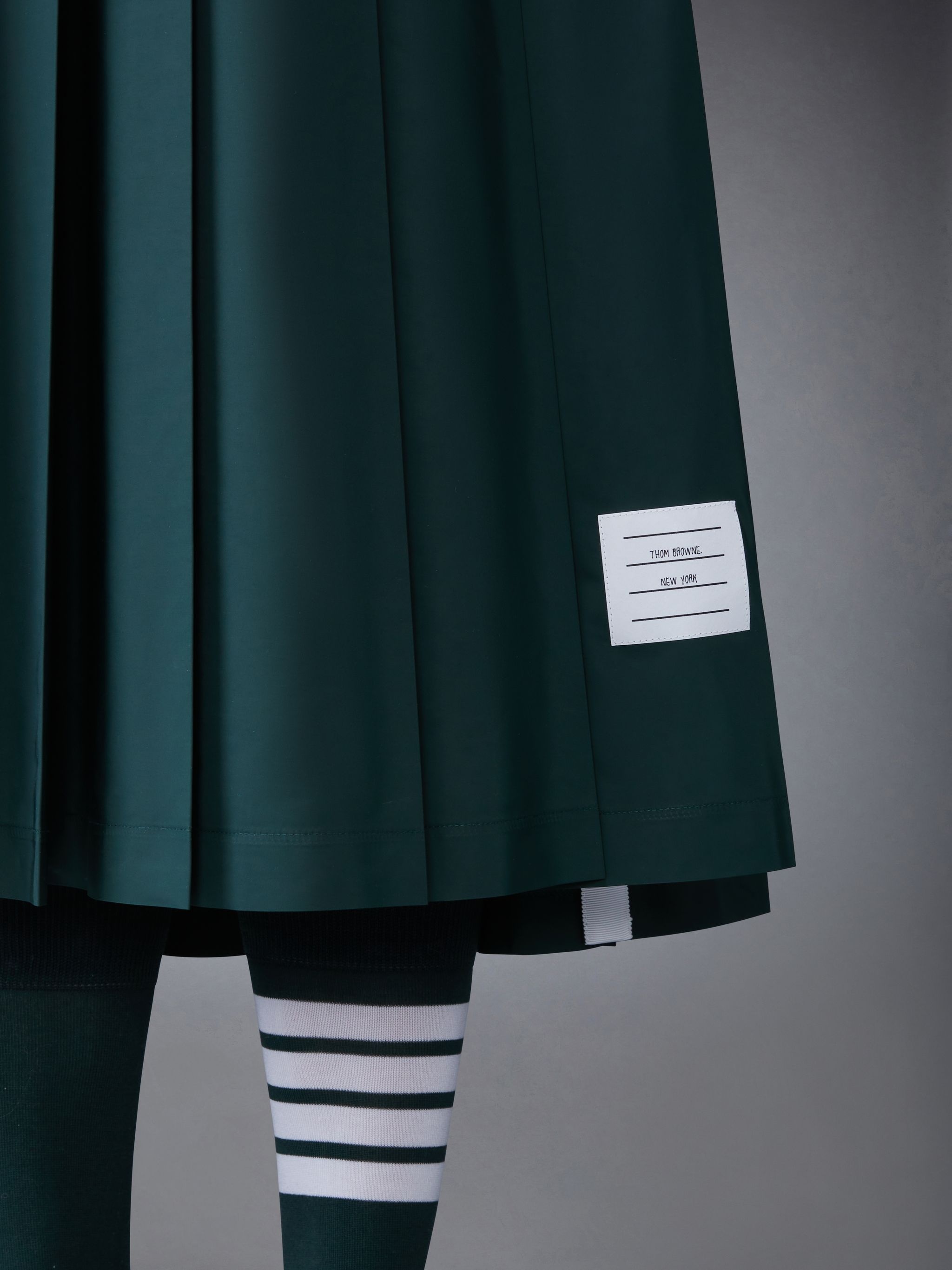 Poly Twill Side Vent Pleated Skirt - 5