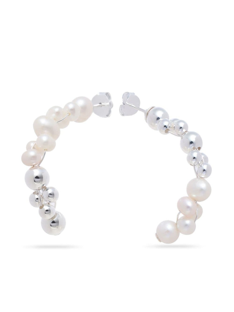 Completedworks pearl-embellished drop earrings outlook