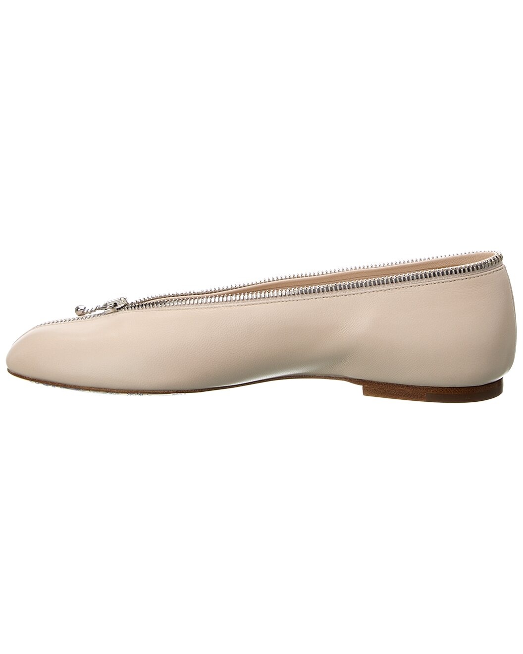 Burberry Sadler Zip Leather Ballet Flat - 2