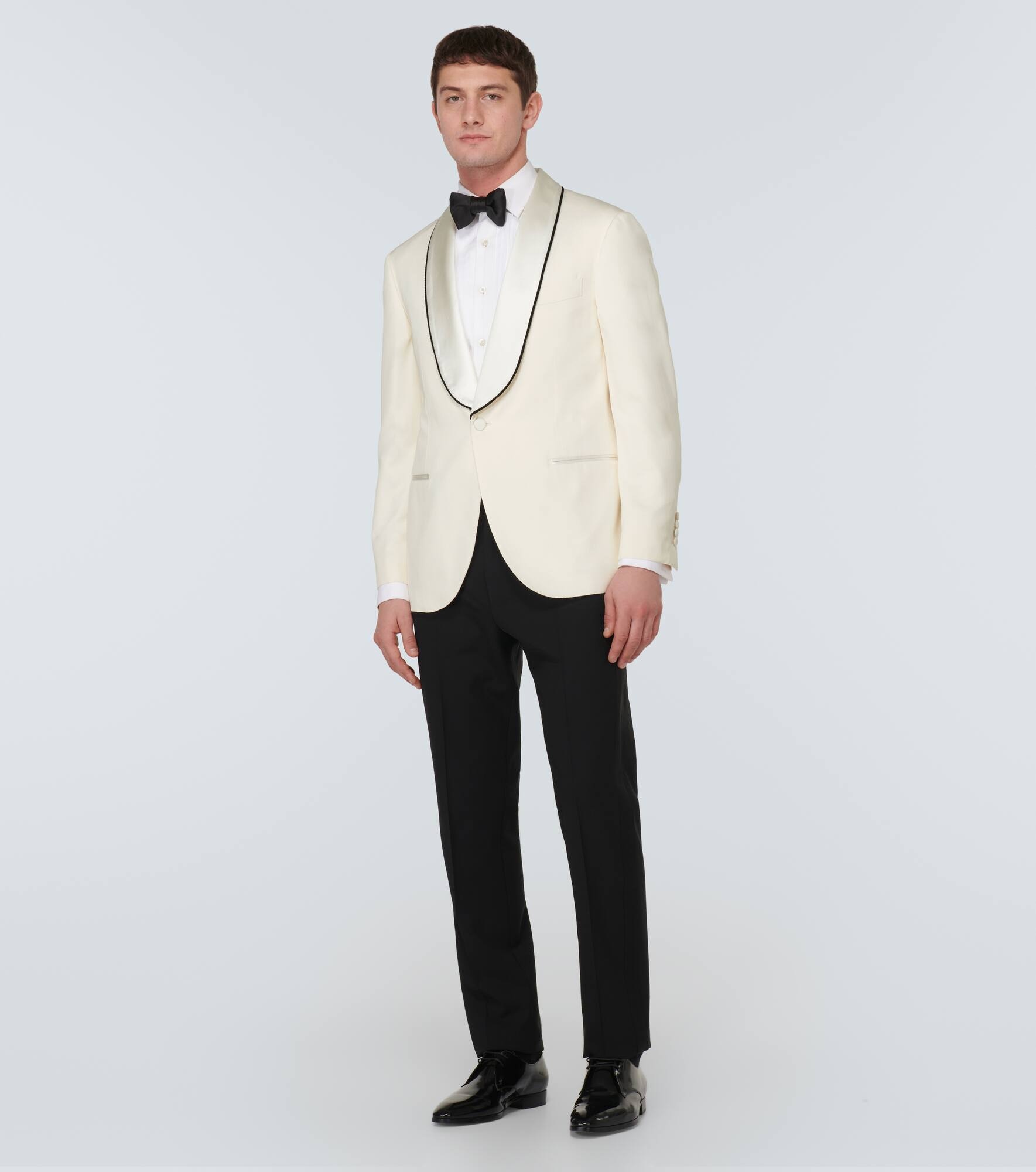 Délavé silk twill tuxedo jacket - 2
