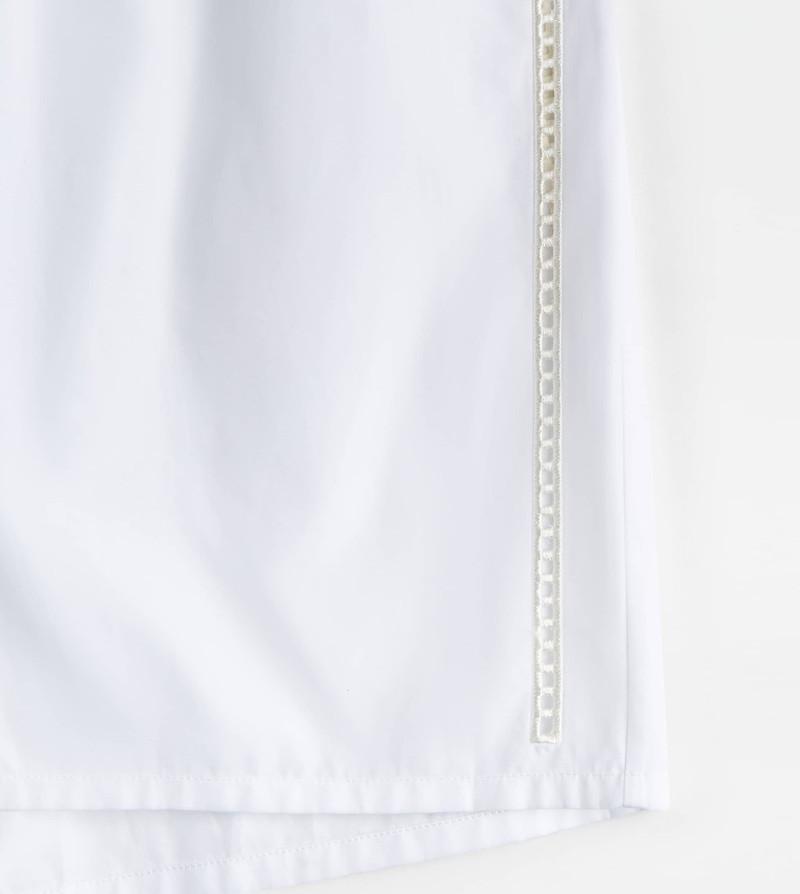 BERMUDA SHORTS IN POPLIN - WHITE 9
