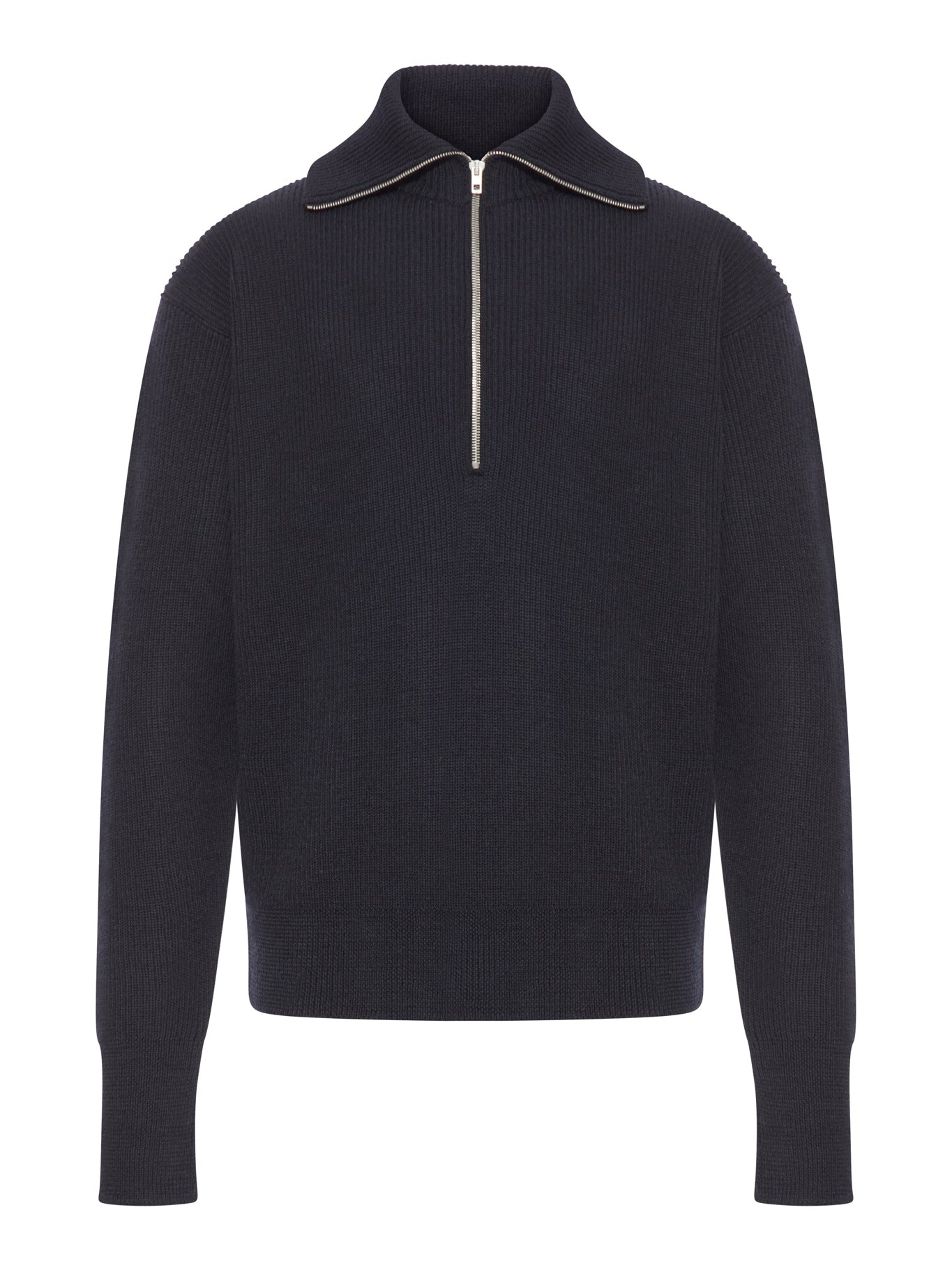 WOOL SWEATER WITH ZIP - 2
