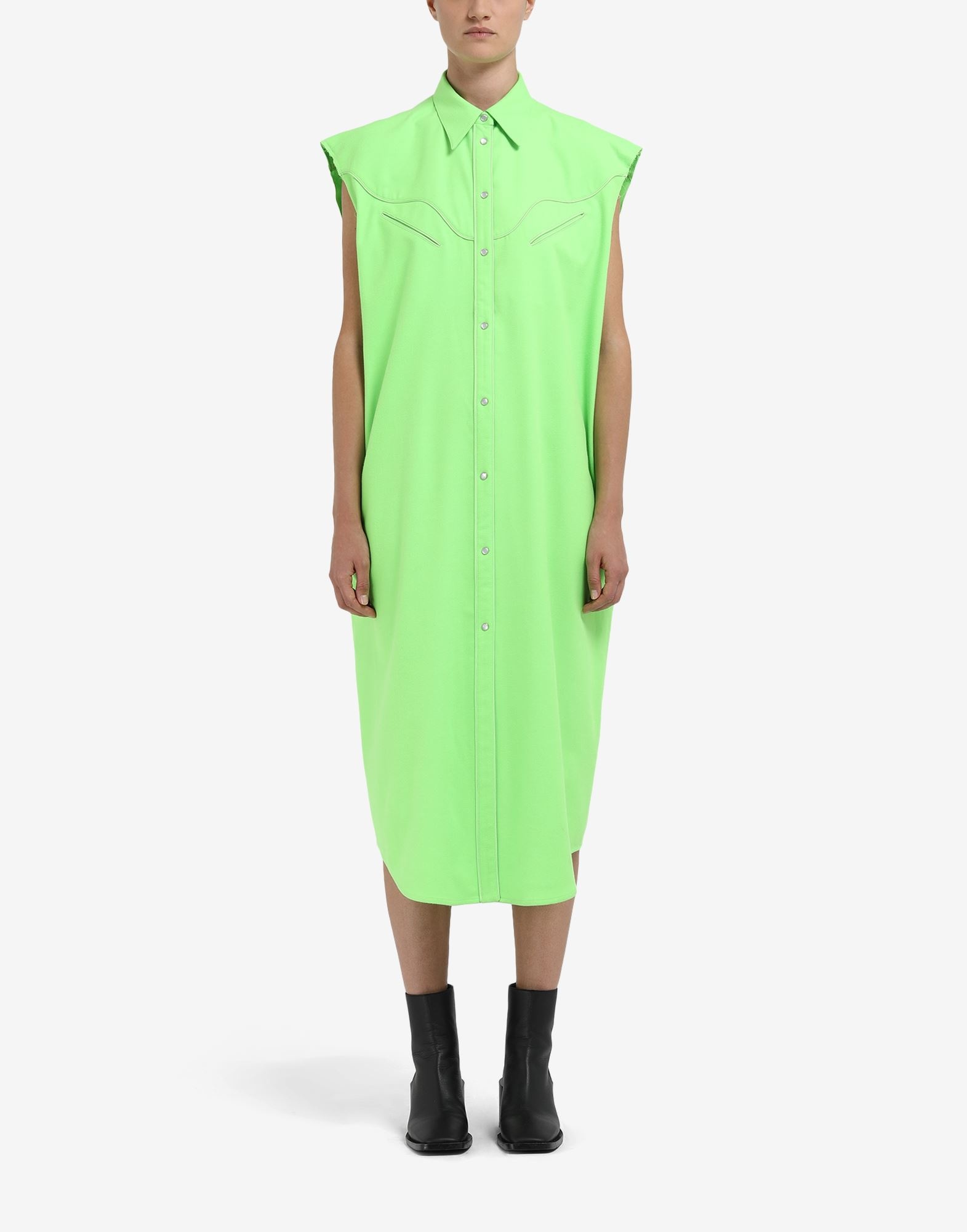 Western sleeveless shirt-dress - 2