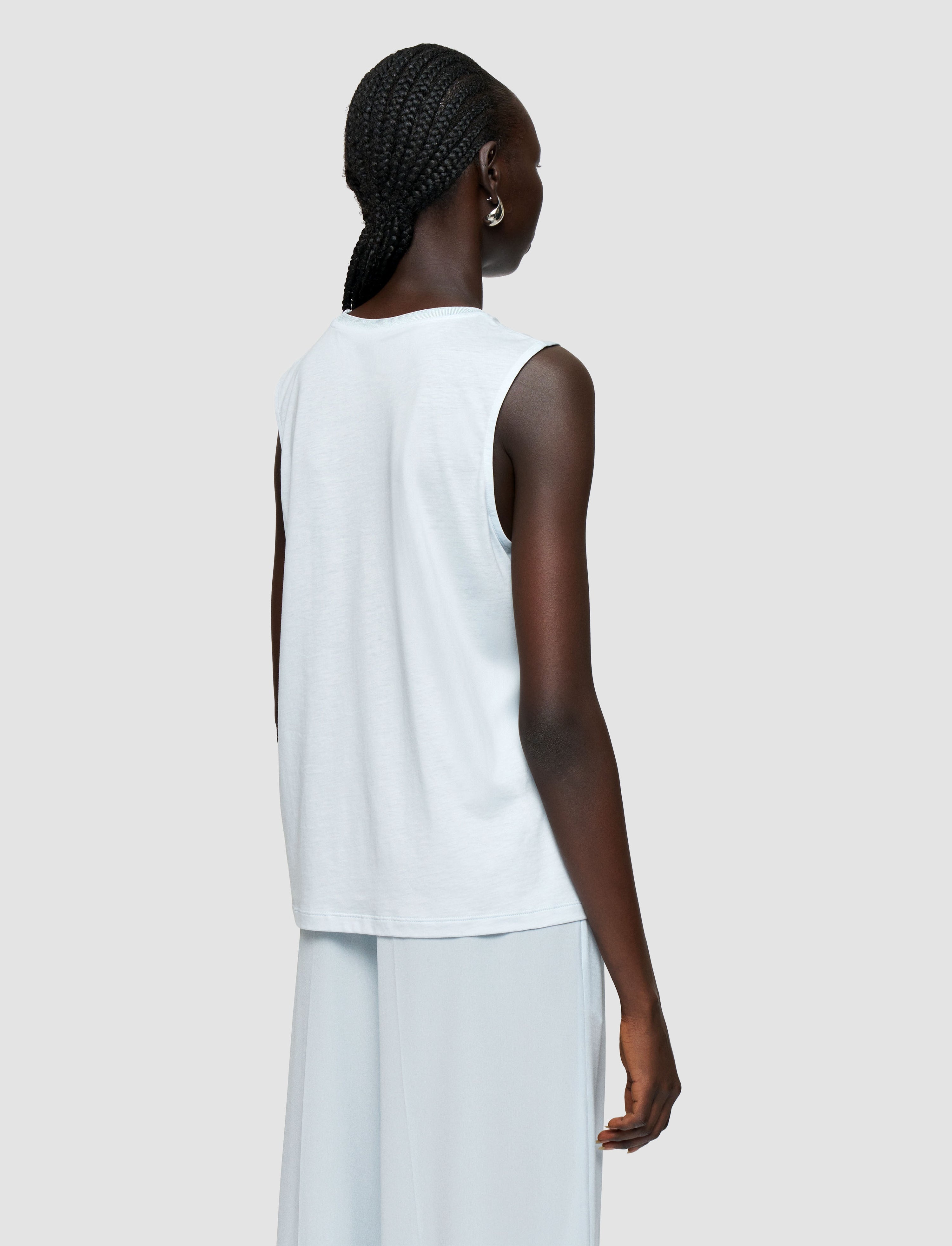 Cotton Silk Jersey Tank Top - 3
