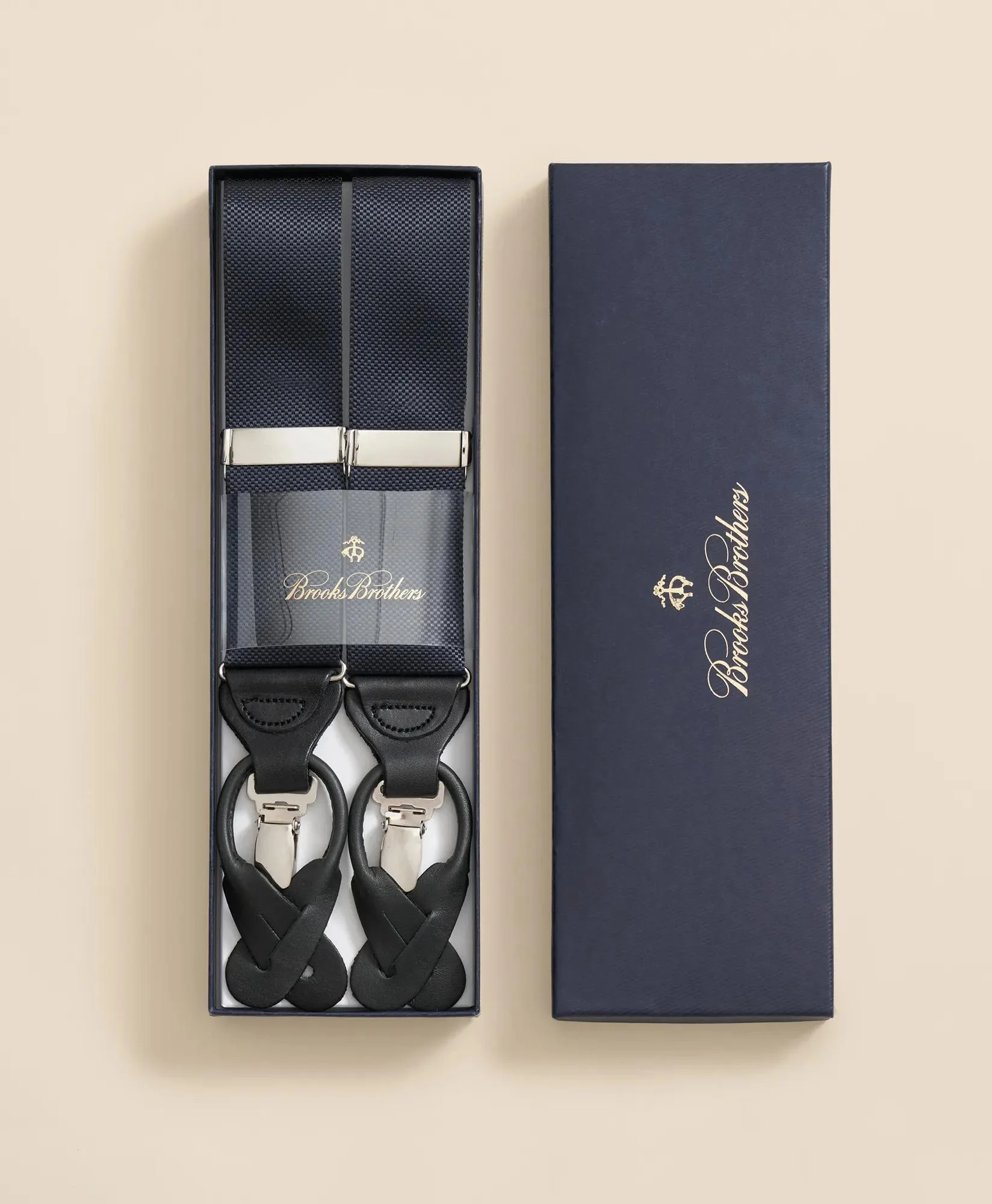 Big & Tall Solid Pique Suspenders - 1