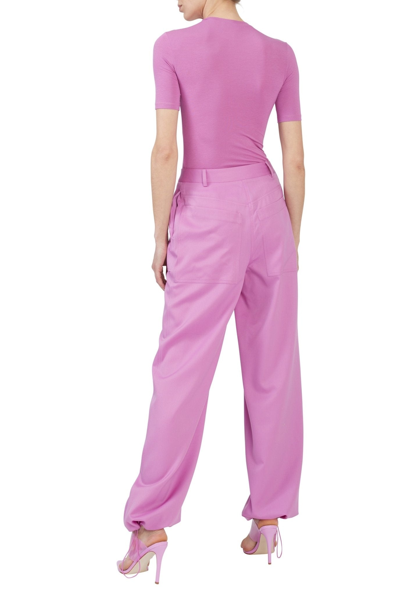 Wool Wrapped Waistband Pant - 3