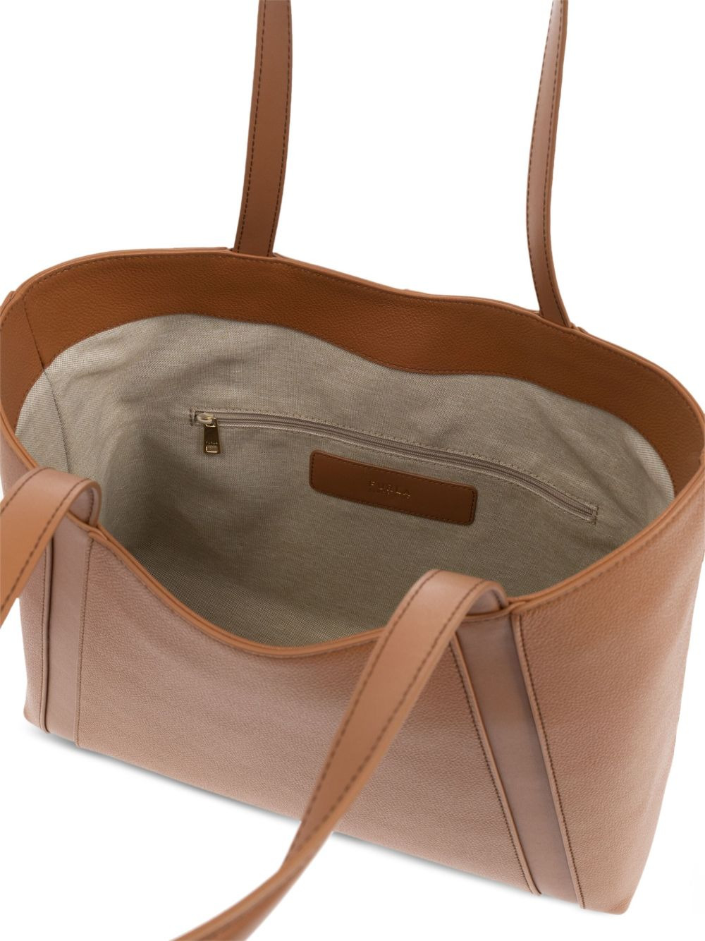 Goccia leather-panelled clasp tote bag - 3