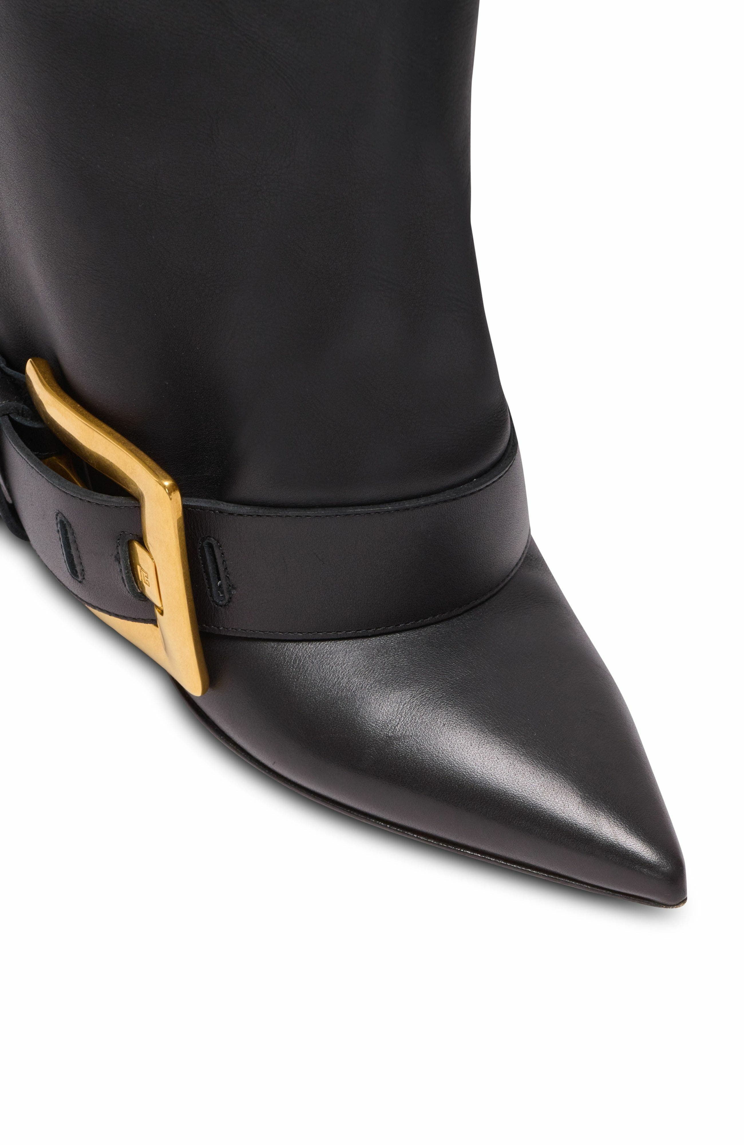Balmain Anthem calfskin leather boots in Black at Nordstrom - 7