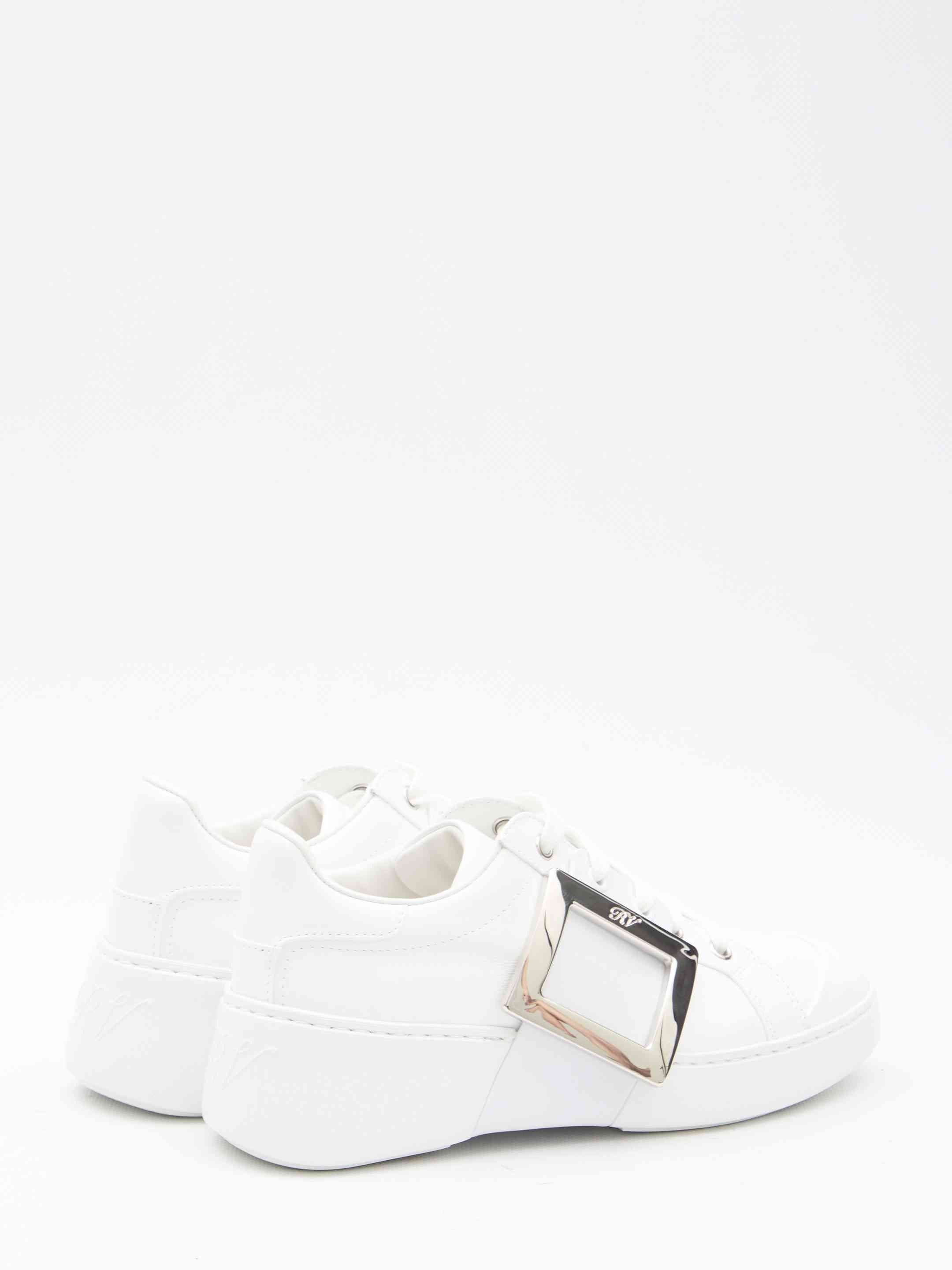 Roger Vivier Women Leather Viv' Skate Sneakers - 3