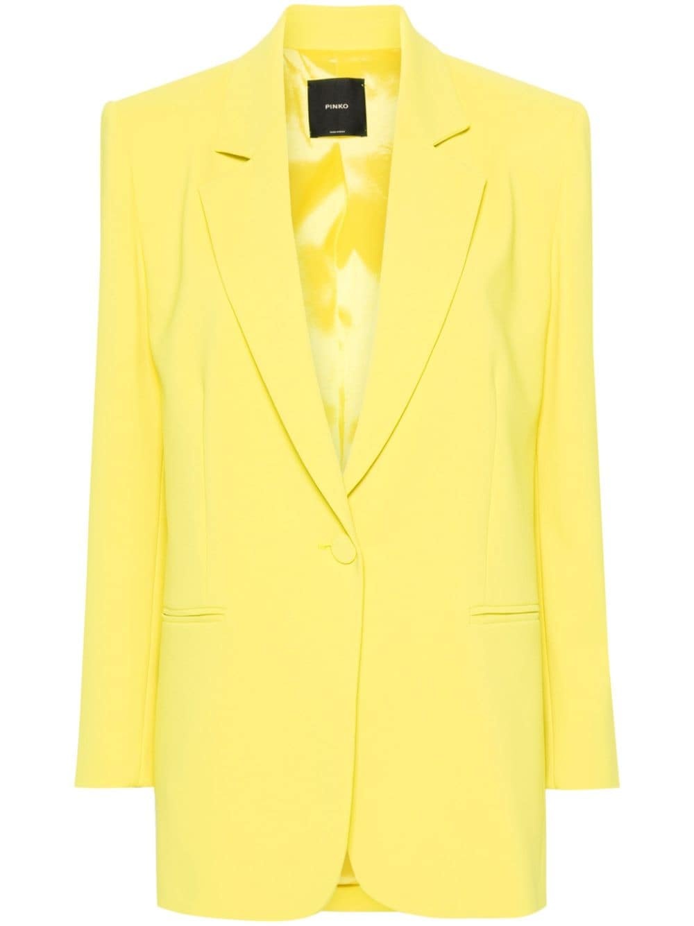 Esagerata crepe single-breasted blazer - 1