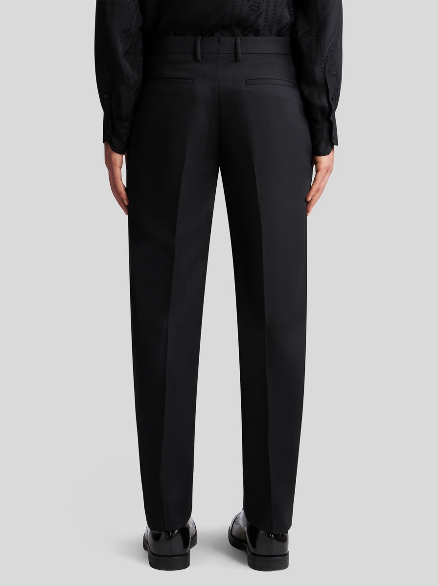 WOOL AND MOHAIR SLIM-FIT TROUSERS - 4