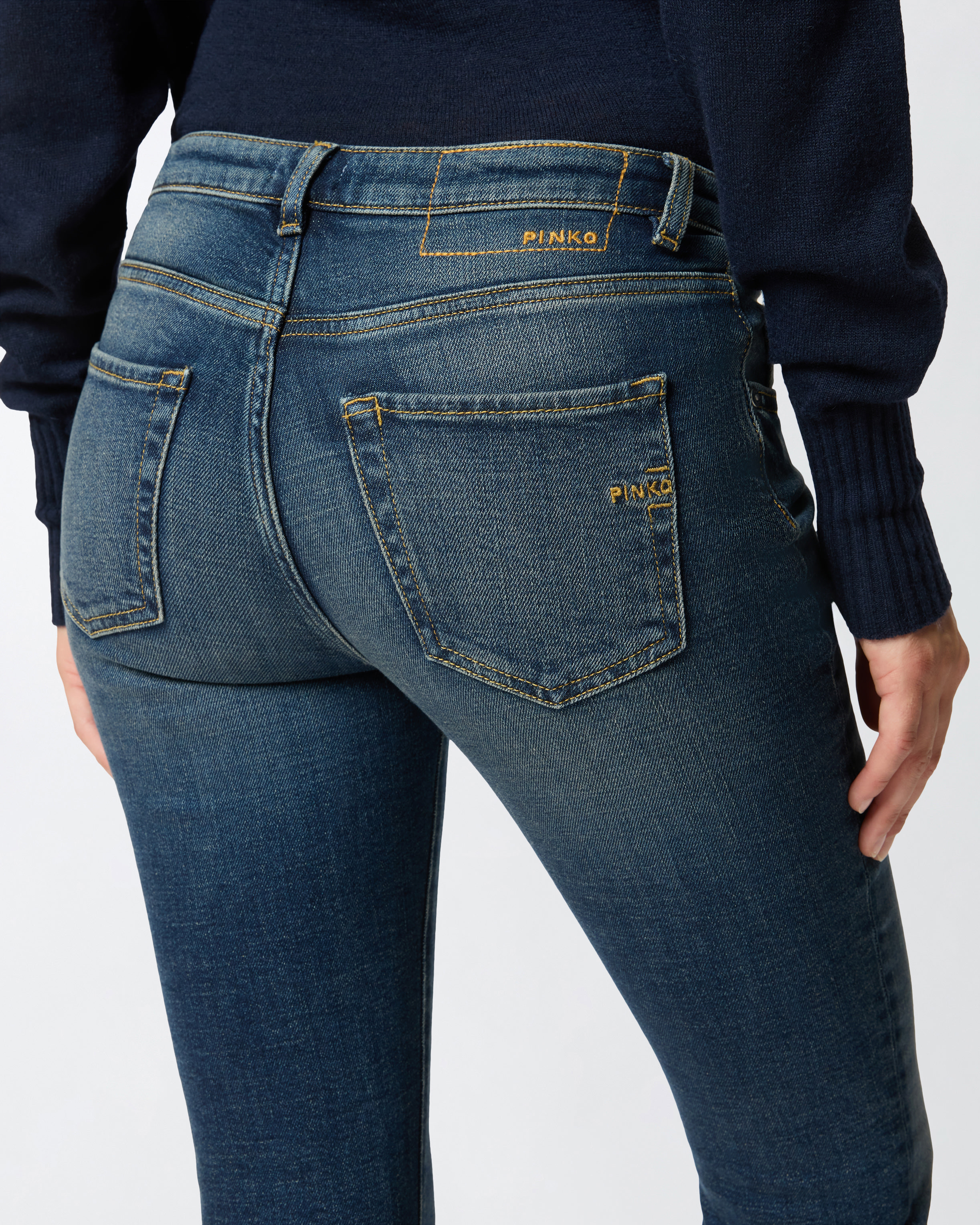 HIGH-WAISTED SKINNY JEANS - 5