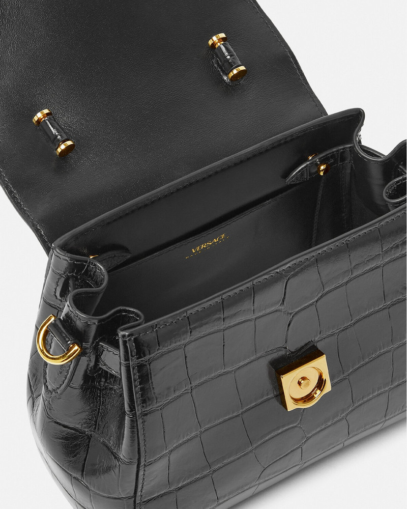 Croc-Effect La Medusa Small Handbag 4