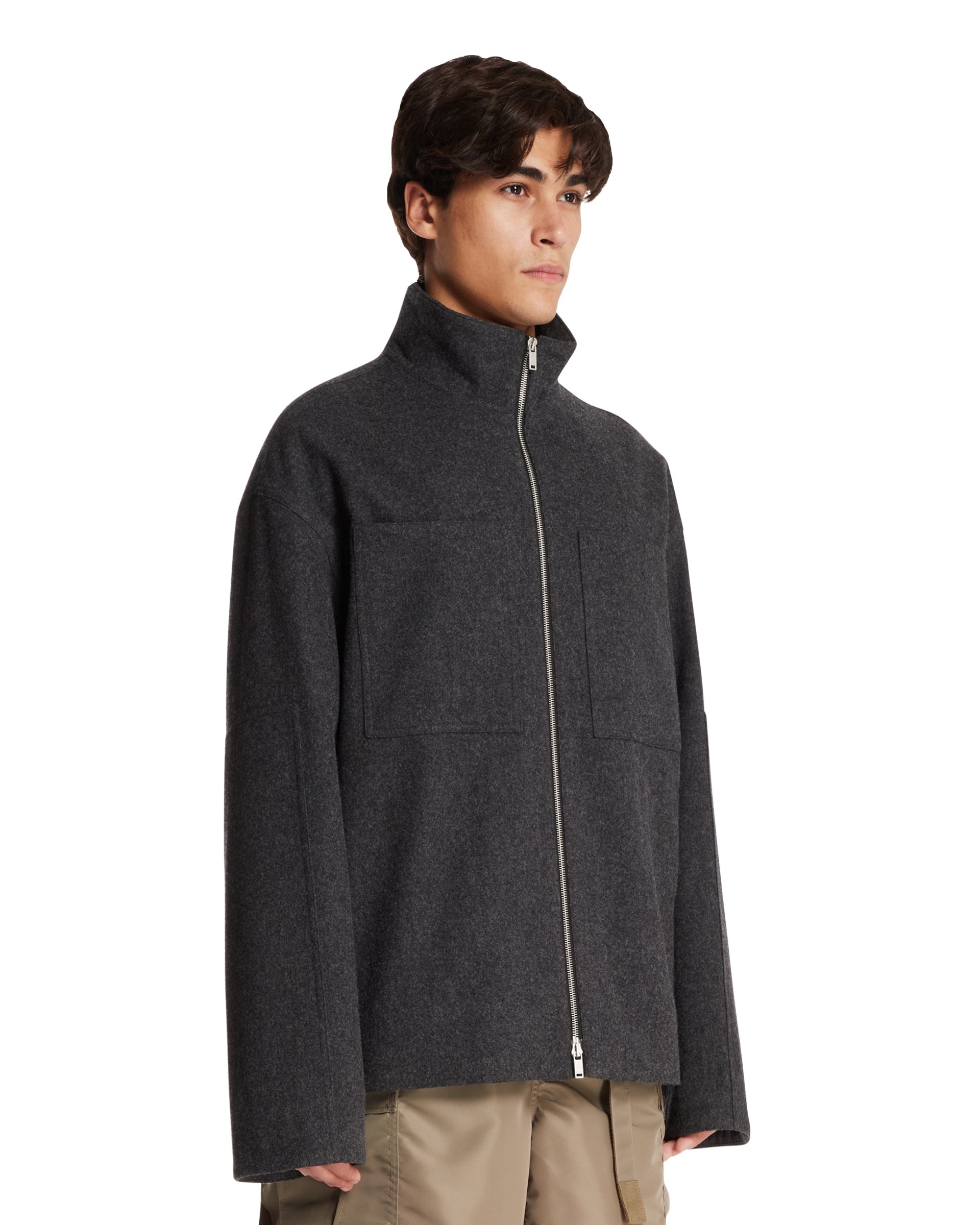 Gray Zip Jacket - 4