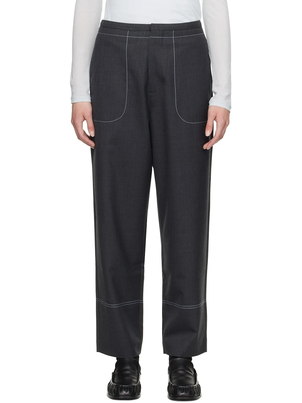 Gray Slacks Product. 81 Trousers - 1