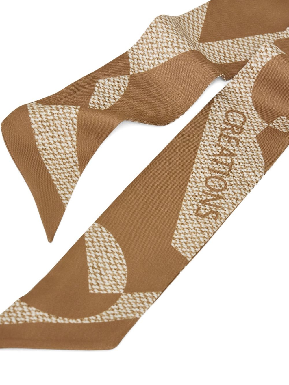 Venna-print silk bandeau - 2