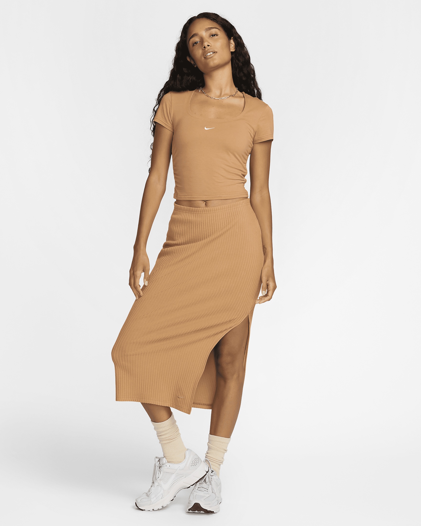 Nike Sportswear Chill Rib Women's Slim Midi Skirt - 5
