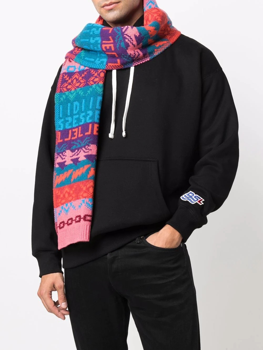 K-Fresno jacquard-knit scarf - 2