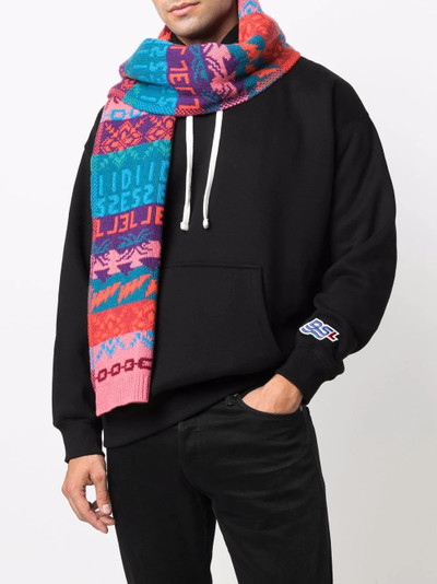 Diesel K-Fresno jacquard-knit scarf outlook