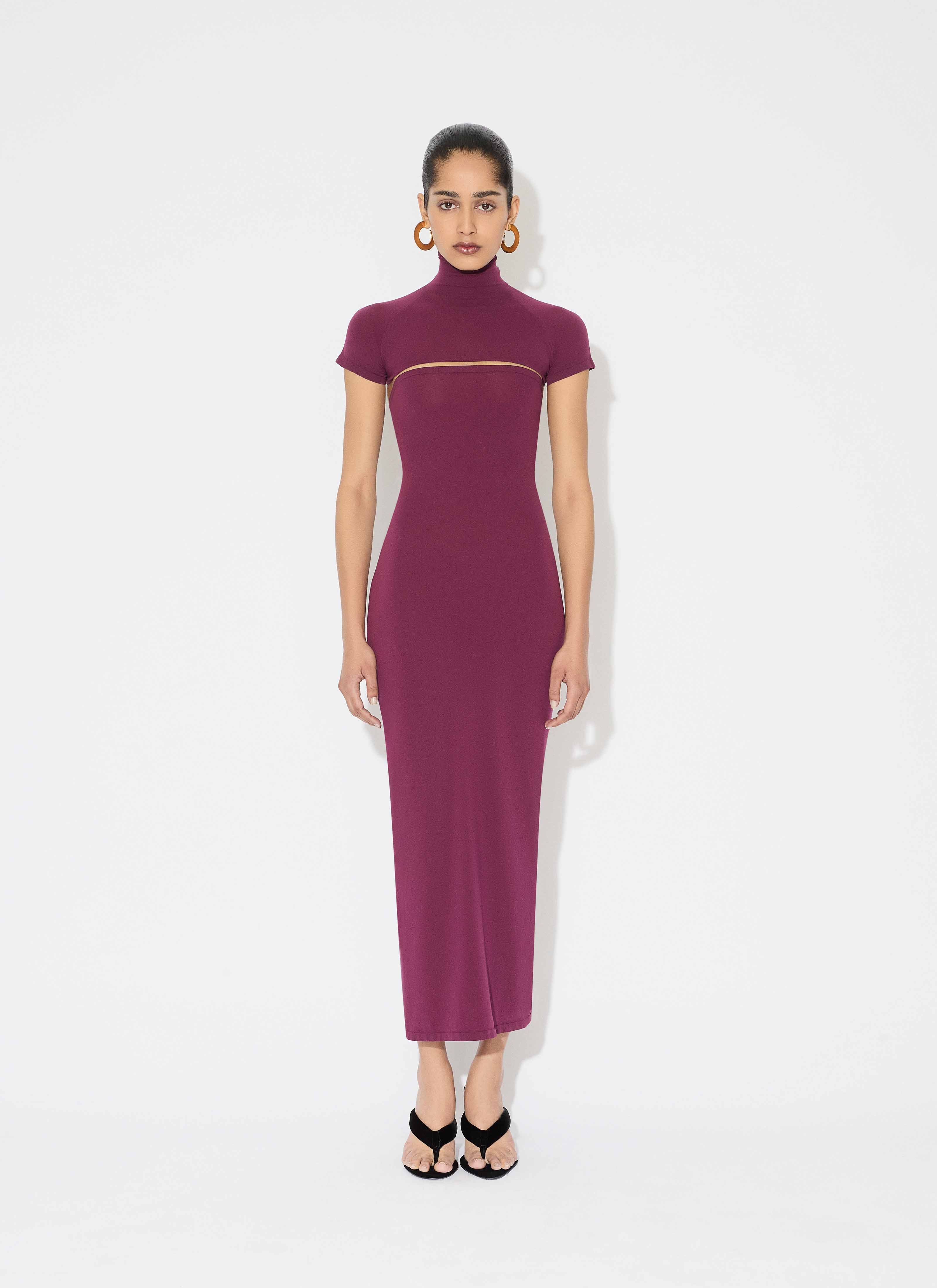 SECOND-SKIN KNIT CUT-OUT DRESS - 2