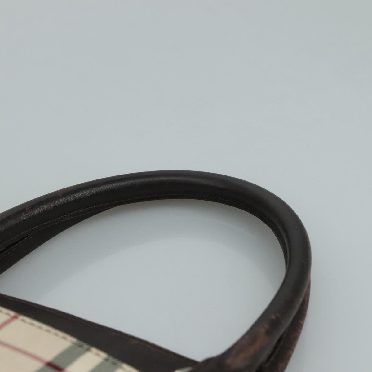 Burberry Nova Check Hand Bag Canvas Beige - 8