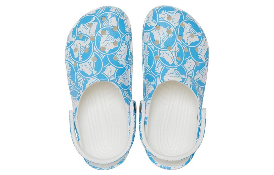 Crocs Classic Duke Print Clogs 'Blue White' 210003-4OX - 6