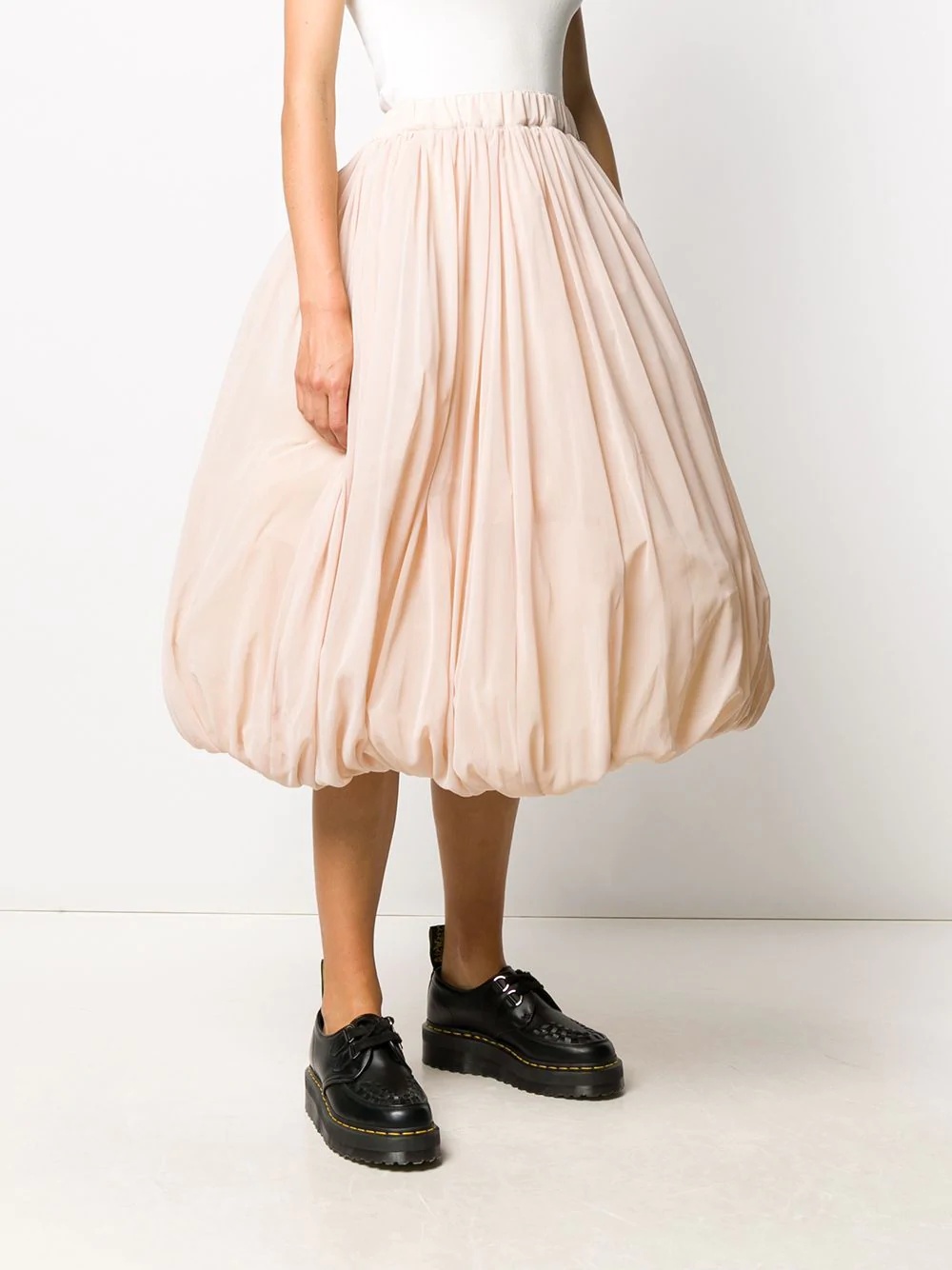 pleated balloon skirt  - 3