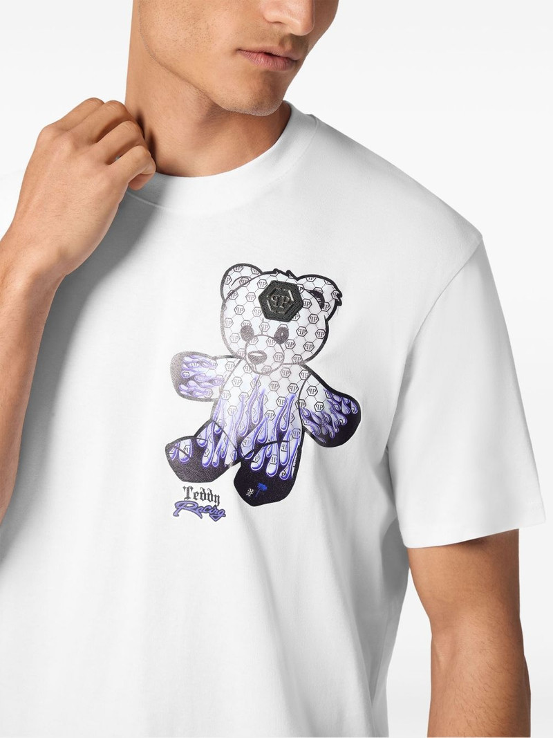 teddy bear-print T-shirt 5