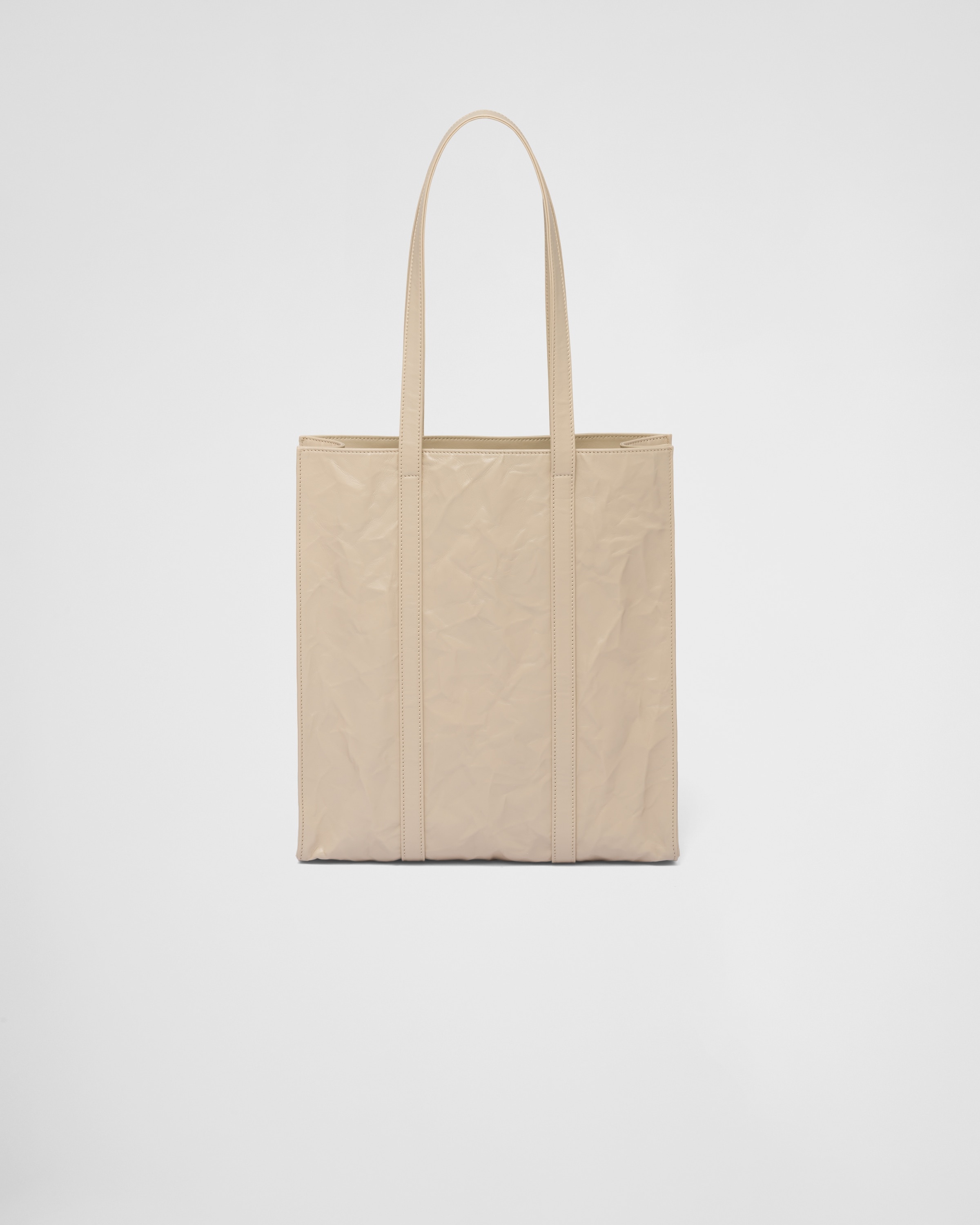 Small antique nappa leather tote - 4