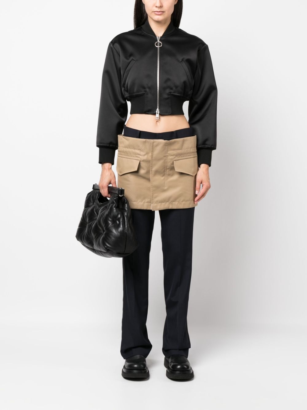 low-rise skirt trousers - 2