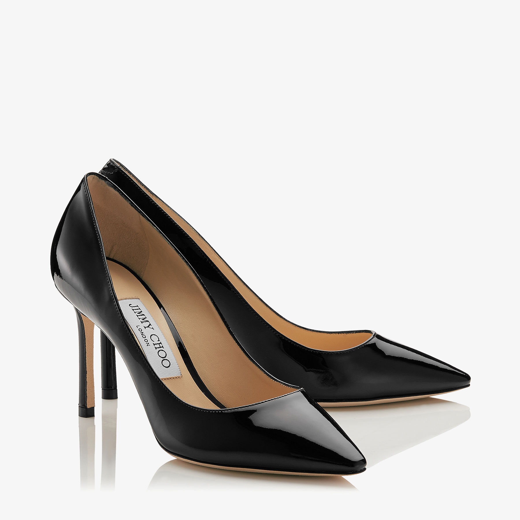 Romy 85
Black Patent Leather Pointy Toe Pumps - 3