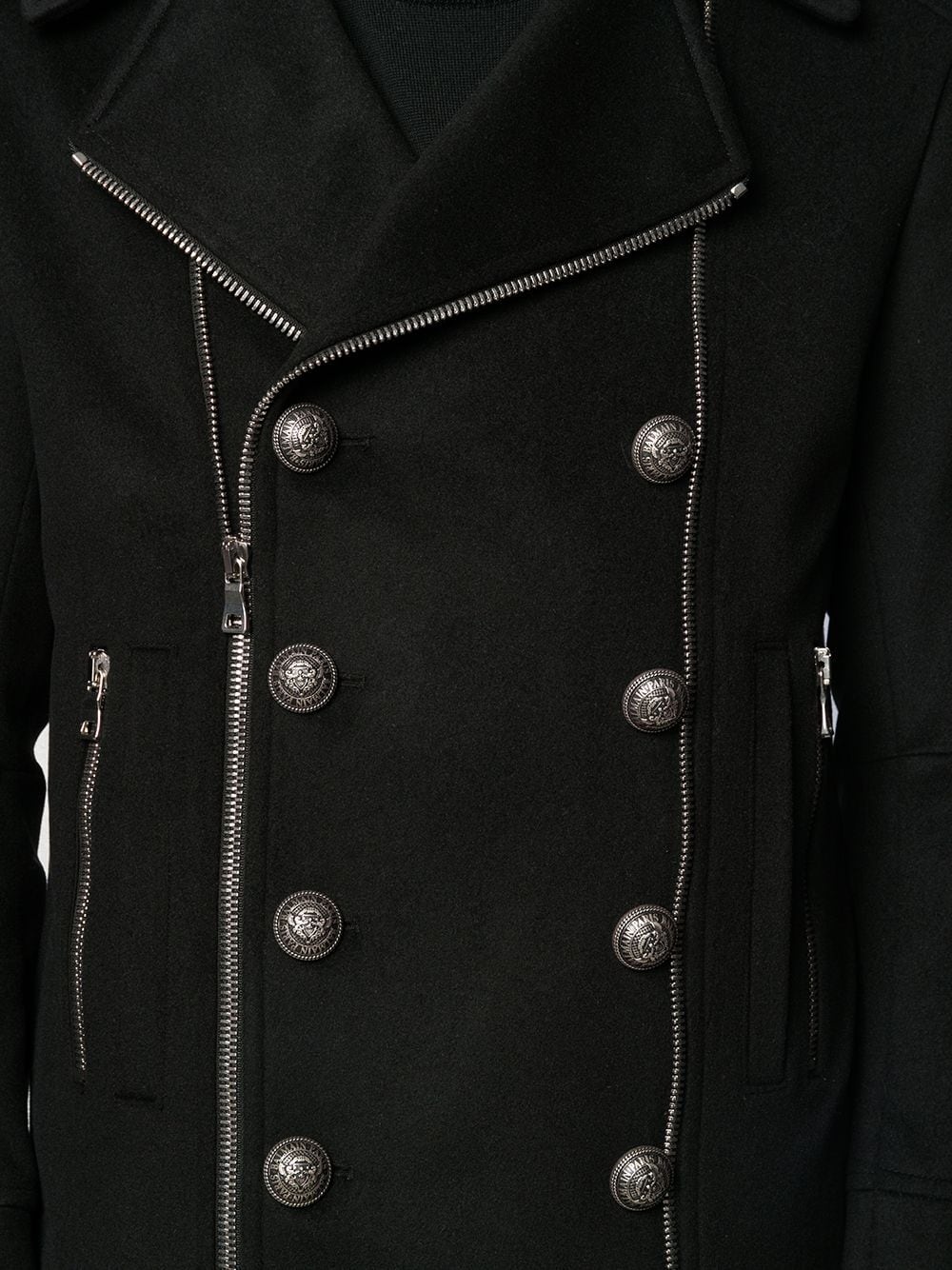 button detailed zipped jacket - 5