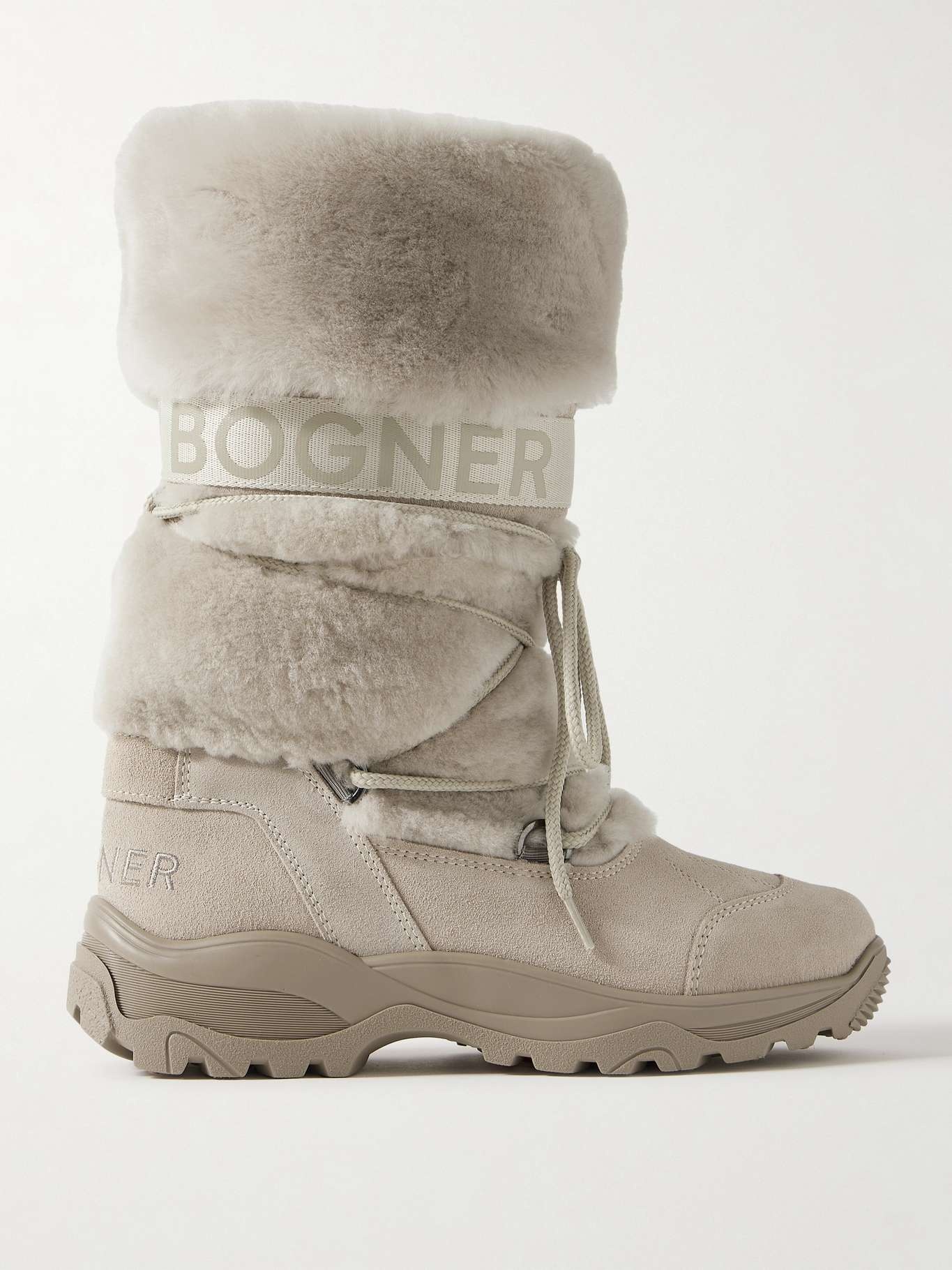 Alta Badia 2 B shearling and suede snow boots - 1
