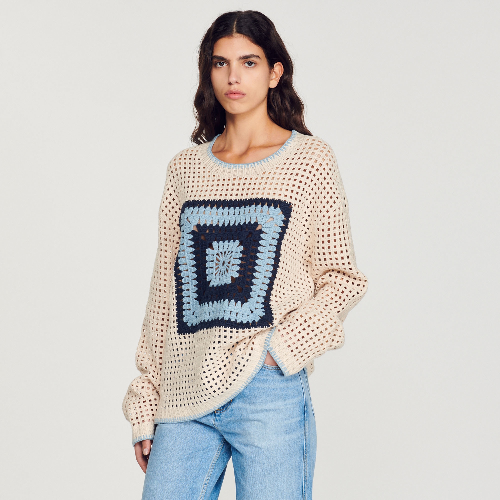 Crochet knit sweater - 5