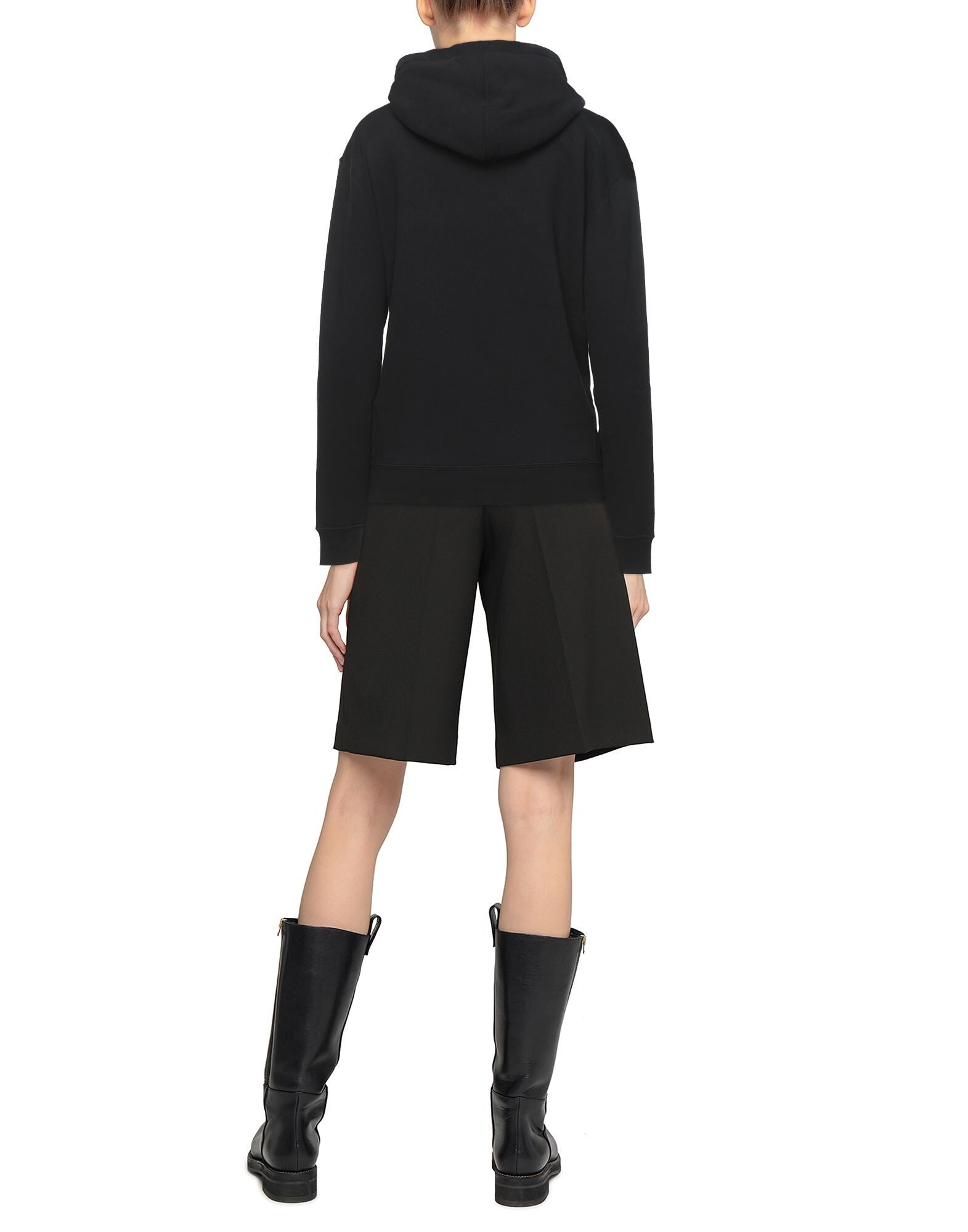 Black Women's Hooded Sweatshirt - 3