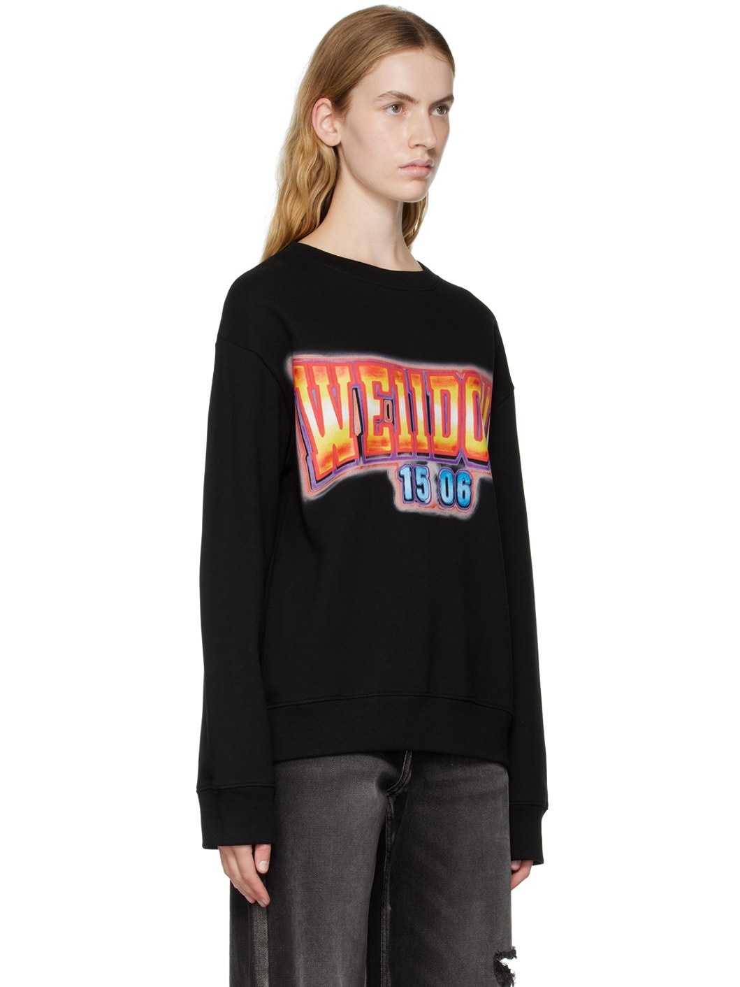 Black Crewneck Sweatshirt - 2